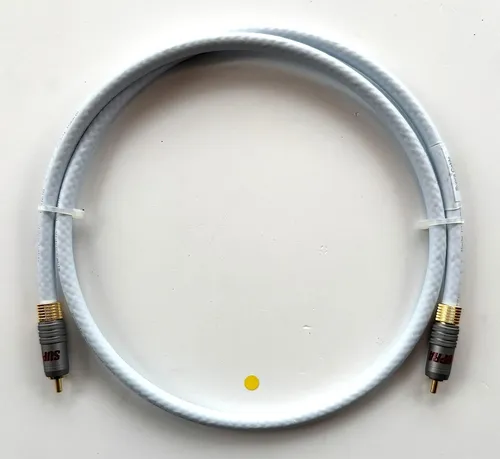 Supra Cables Trico RCA Digitalkabel 0,7m - HiFi-Kabel für optimale Signalübertragung, 75 Ohm Digitalkabel mit RCA-8SL Stecker, ideal für hochwertige Audioverbindungen.