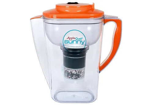 AcalaQuell Wasserfilter Kannenfilter Sunny, inkl. 1x Mikroschwamm und 1x Filterkartusche