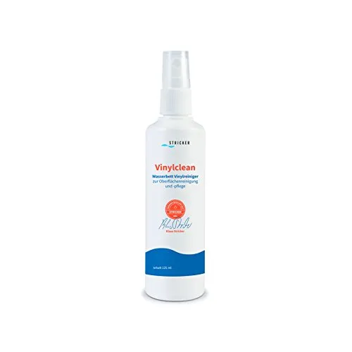 STRICKERCHEMIE VINYLCLEAN 125 ML FLASCHE MIT PUMPZERSTÄUBER VINYLREINIGER REINIGER FÜR WASSERBETT WASSERBETTEN WASSERBETTENPFLEGE WASSERBETTENZUBEHÖR