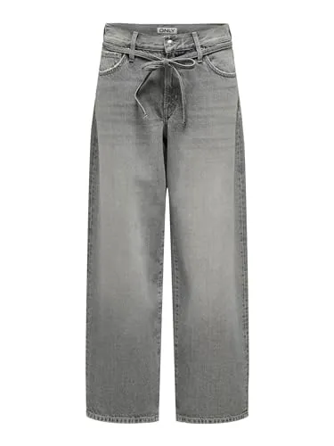 ONLY Weite Jeans ONLGianna in grau von ONLY