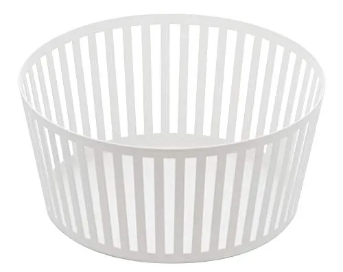 Yamazaki 3813 TOWER Breiter Obstkorb - Minimalistischer Obstkorb aus hochwertigem Stahl, ideal für stilvolle Präsentation von Obst. Perfekt als Geschenk und designed in Japan.