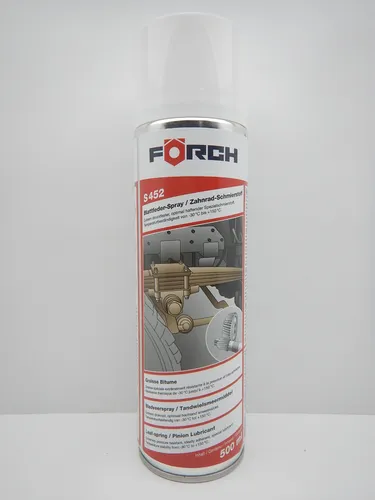 Förch Blattfeder S452 Spray für Zahnrad Schmierstoff - Schmiermittel für Ketten und Drahtseile, sorgt für zuverlässige Schmierung und Schutz, ideal für den professionellen Einsatz.