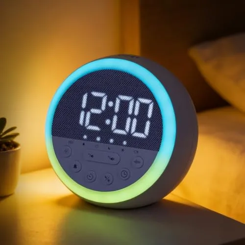 Gemmac White Noise Sound Machine Nachtlicht Wecker