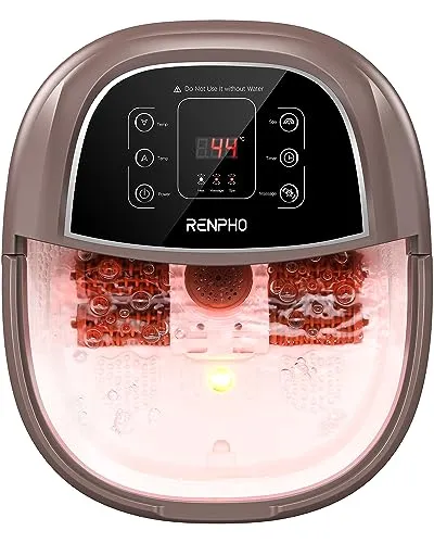 RENPHO Fußbad mit Massagefunktion, beheiztes Fußbad für müde Füße