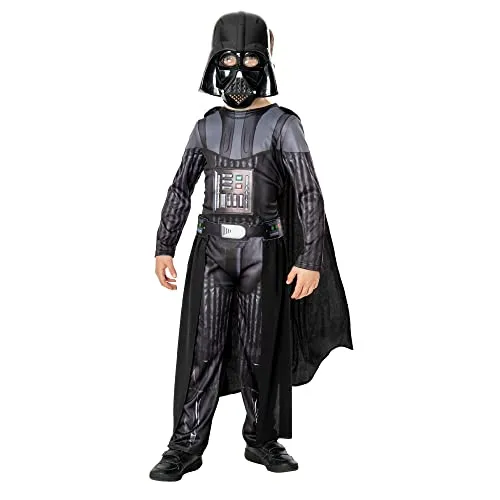 Rubies 3014803-4 Darth Vader Kenobi Deluxe Kinderkostüm Jungen wie abgebildet S Halloween Halloween