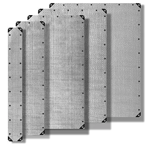 ESTEXO Abdeckplane Schutzfolie Schutzplane Gewebeplane PE Plane Gartenplane Grau 90 4x6