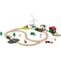 lupilu® Eisenbahn-Set Feuerwehr / Eisenbahn-Set Passagierzug / Eisenbahn-Set Farm, 36-teilig / 50-teilig / 49-teilig (Bauernhof)