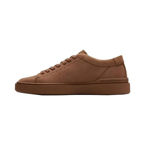 Clarks Craft Swift Herren Sneaker in Braun, Größe 41.5 - Wanderschuhe mit echtem Leder und gepolstertem Komfort-Fußbett – ideal für stilvolle Abenteuer und den spontanen Alltag.