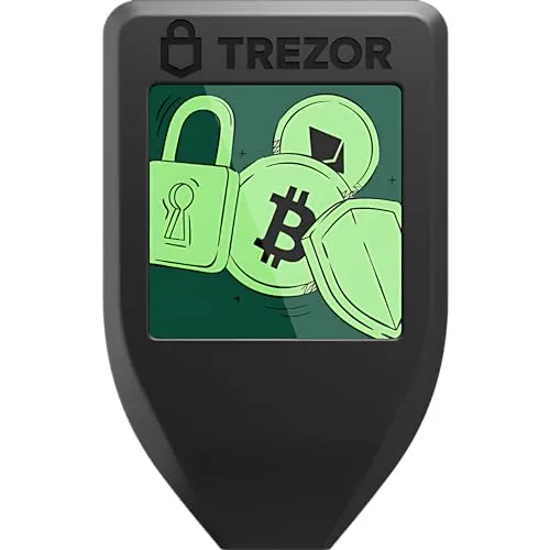 Trezor Model T - Krypto-Hardware-Wallet mit Touchscreen - All-in-One-Hardware-Wallet für einfache und sichere Krypto-Speicherung. Der Touchscreen ermöglicht einen sicheren Zugriff auf digitale Vermögenswerte und schützt vor Hacks.