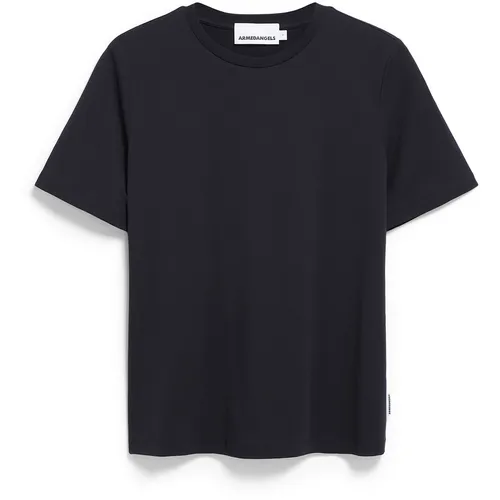 ARMEDANGELS LUALAA Damen T-Shirt aus Bio-Baumwolle - Nachhaltiges T-Shirt aus 100% Bio-Baumwolle, GOTS-zertifiziert, ideal für umweltbewusste Fashion-Liebhaberinnen.