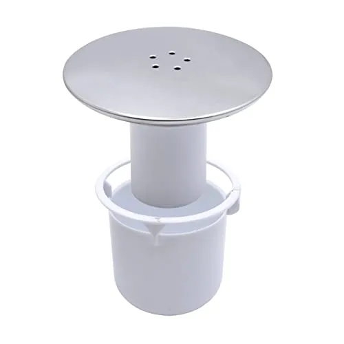ZINGKING Duschabfluss Abdeckung, Abflussdeckel Dusche,Duschablauf für Viega Tempoplex Ablaufgarnitur, 90 mm/115 mm Duschabflussabdeckung,Duschstopfenabdeckung Chrom,geruchsverschluss dusche