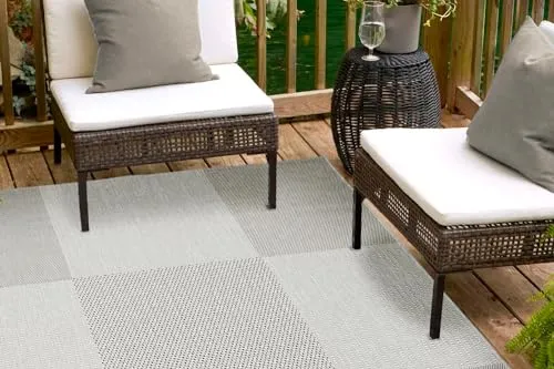 Andiamo Outdoorteppich Arizona grau-anthrazit, 67 x 140 cm - Stylischer Andiamo Outdoorteppich Arizona in grau-anthrazit, 67 x 140 cm, ideal für Terrassen und Balkone. Wetterfest und pflegeleicht, bringt er Eleganz in Ihren Außenbereich.
