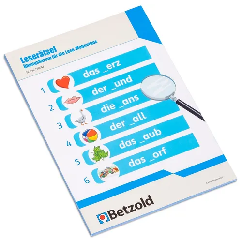 Betzold Lernspielzeug Übungskarten für die Lese-Magnetbox von Betzold