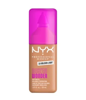 NYX Professional Makeup Make 'EM Wonder Soft Matte Flüssige Foundation 30 ml Nr. 18 - Golden Light