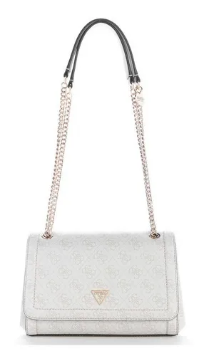 Guess Schultertasche Convertible Xbody Flap Bag beige - Stylische Schultertasche mit verstellbarem Riemen, ideal für den Alltag. Praktische Überschlagklappe mit Magnetverschluss sorgt für einfachen Zugriff und Sicherheit.