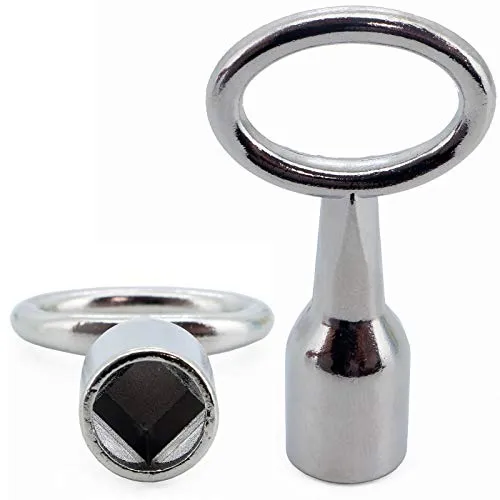 BASI® Vierkant Dornschlüssel Einsteckschloss Heizungsschlüssel Pfostenschlüssel Heizungs-Schlüssel Revisionstürschlüssel, 6 mm