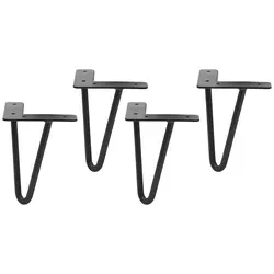 Stylisches 4-teiliges Fußset in Grau/Schwarz