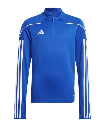 adidas Performance Fleecepullover Tiro 23 League Track Top - Fleecepullover für Kinder, ideal für Fußballtraining. Mit AEROREADY Technologie für trockenen Komfort und Daumenöffnungen an den Bündchen. Aus 100 % recycelten Materialien.