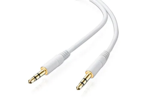 adaptare adaptare 1 m Stereo-Aux-Kabel 2-mal 3,5-mm-Stecker Klinke vergoldet Audio-Kabel