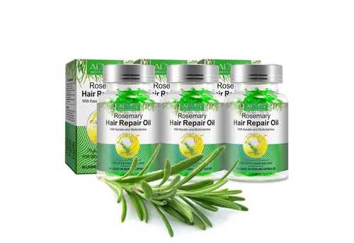 ALIVER Haaröl Rosmarinöl - 40 Kapseln für Haarwachstum und Pflege - Haaröle, 40 Kapseln mit Rosmarinöl für intensives Haarwachstum und Pflege. Stärkt die Follikel, bekämpft Haarausfall und verleiht gesundes, glänzendes Haar.