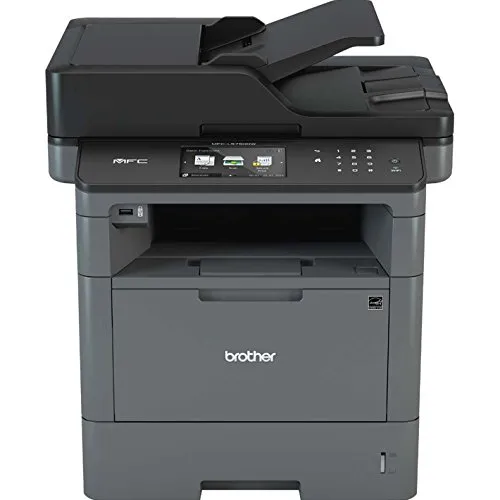 Brother MFC-L5750DW A4 MFP mono Laserdrucker (40 Seiten/Min., Drucken, scannen, kopieren, faxen, 1.200 x 1.200 dpi, Print AirBag für 200.000 Seiten), Schwarz
