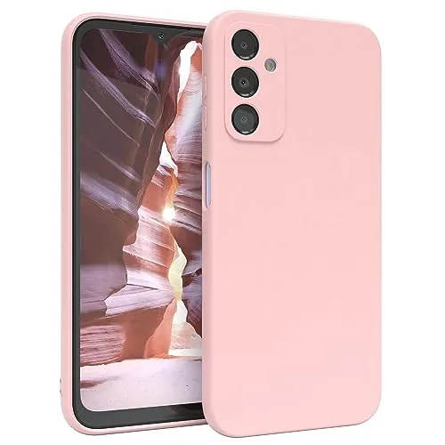 EAZY CASE - Silicon Case - kompatibel mit Samsung Galaxy A14 5G Hülle Freundllich, Slim mit Premium Finish, Kratzfeste rutschfeste Mattierte Case, Rundumschutz, Unzerstörbare Schutzhülle in Rosa