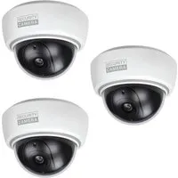 BASI Überwachungskamera Attrappe Dummy Kamera 3-tlg. Set