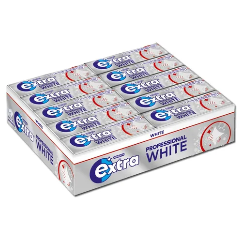 Wrigleys Extra Professional White Dragee, 30 Packungen 45,19€/1kg