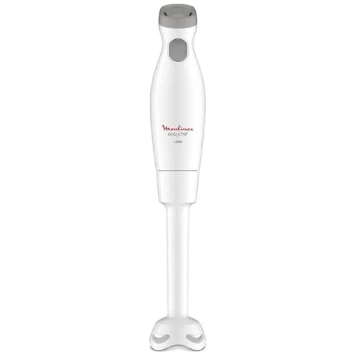 Moulinex EASYCHEF 450W Stabmixer - Stabmixer mit 450 W Leistung, ideal zum schnellen Rühren und Mixen, inklusive Rührgerät in elegantem Weiß.