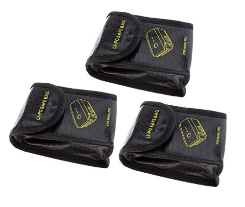 3x Lipo Batterie Akku Tasche Beutel Safe Bag Sicherheit Pouch Für DJI Mavic Pro