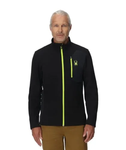 Spyder Bandit Herren Fleecejacke – Schwarz – Größe S von Spyder
