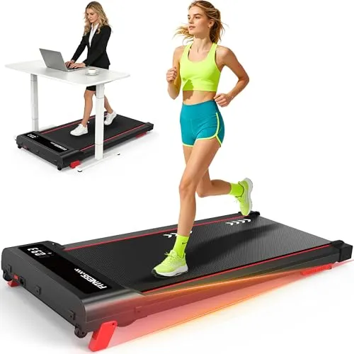 VOWVIT Walking Pad mit 4% Neigung, 1–6 km/h, 2,25 PS