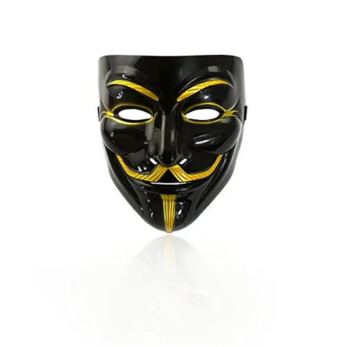 Oblique Unique® Vendetta Maske 6 Stück Guy Fawkes Anonymous Karneval Fasching Occupy Party Theater