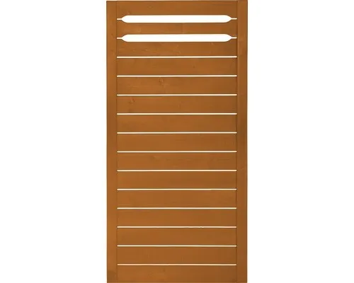 Zaun Teilelement Konsta Ground 90 x 180 cm kirschbaumoptik