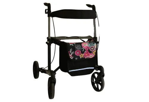 SENIORI Rollator/Rollstuhl Tasche Blumen