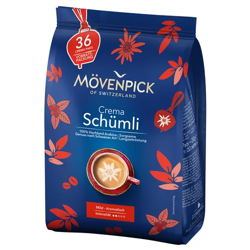 Mövenpick SCHÜMLI Kaffeepads, 36 Stück