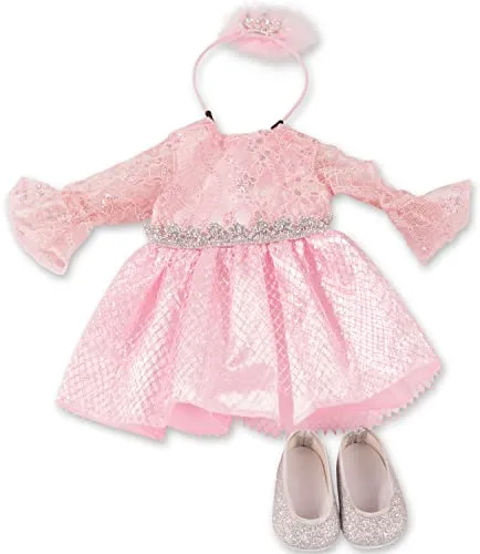 Produktbild Götz 3403320 Kombination Königlich – Puppenbekleidung Gr. XM – 4 teiliges Bekleidungs – und Zubehörset für Stehpuppen 36 cm