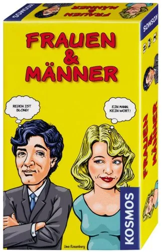 KOSMOS 6992840 - Frauen und Männer: Mitbringspiel und Partnerspiel - Gesellschaftsspiel für Paare, fördert Kommunikation und Verständnis in der Beziehung.