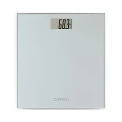 Omron HN-289 Digitale Personenwaage - Silbergrau - Körperfettanalyse Waage mit präziser Messung und schlankem Design, ideal für jedes Bad oder Zimmer.