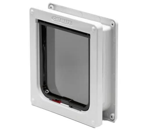 Cat Mate Abschließbare Katzenklappe mit Tunnel - Sicherheit für Ihre Katze - Katzenklappen & Außennetze - Abschließbare Funktion für mehr Sicherheit und Flexibilität beim Zugang für Ihre Katze.