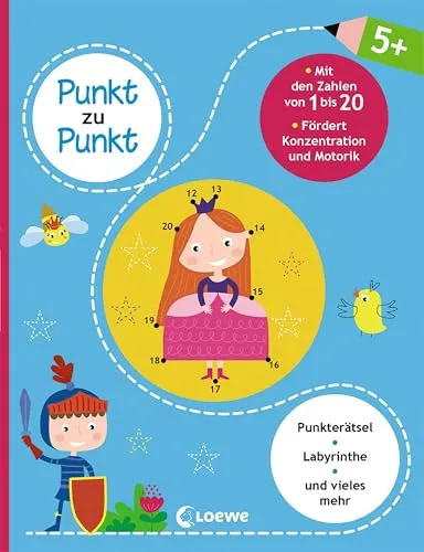 Punkt zu Punkt - Mit den Zahlen von 1 bis 20: Lernspiele für Kinder ab 5 Jahre