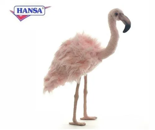 Hansa Toy 5680 Flamingo Kuscheltier 38 cm - Weiches Plüschtier in Flamingo-Design, ideal zum Kuscheln für Jungen und Mädchen, fördert die Fantasie und das kreative Spiel.