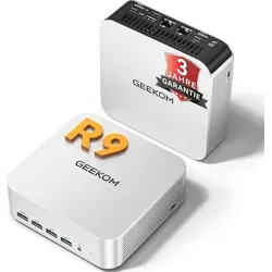 GEEKOM AI Mini PC A7 Max: AMD Ryzen 9 7940HS, DDR5 RAM (bis 128GB), 1TB SSD (4TB max), Win 11 Pro? - Silber