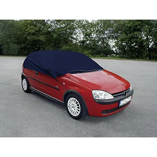 APA 38518 Halbgarage Auto, Autoabdeckung, Autoplane, Größe XXL, Polyester, blau