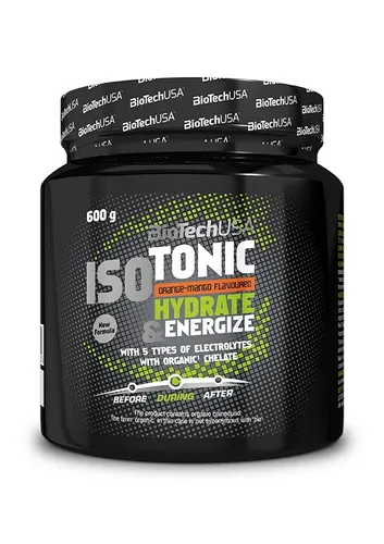 BioTechUSA Isotonic Sportgetränk Orange & Mango 600 g - Kohlenhydrat-Präparate, ergänzt effektiv Elektrolyte und hilft, Krämpfen vorzubeugen und die Leistung konstant zu halten.