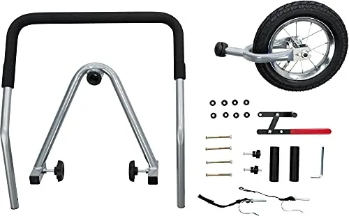 Trixie 12817 Jogger-Umbausatz für Fahrrad-Anhänger 12816 - schneller Umbau zum Jogger, hohe Wendigkeit durch 360°-Gelenk und optimaler Fahrkomfort auf unebenem Gelände