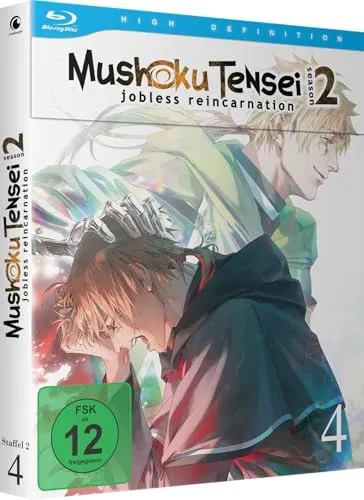 Mushoku Tensei: Jobless Reincarnation - Staffel 2 - Vol.4 - Anime-Serie über Rudeus' Reise in den eisigen Norden zur Suche nach seiner Mutter, begleitet von neuen Freunden und Abenteuern in der Stadt Rosenburg.