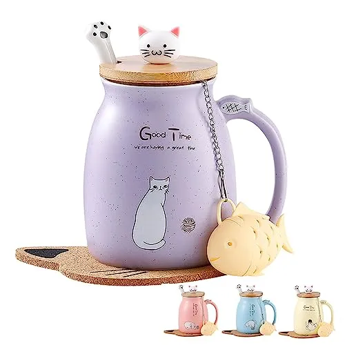 Kaffee- & Teebecher Lila von MengCat