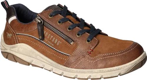 MUSTANG Herren Schnürhalbschuh 4160-302-301 Größe 45 - Herren-Sneaker mit bequemer Polsterung und flexiblem Kunstleder für optimalen Tragekomfort, ideal für den Alltag.