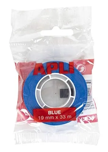 APLI - Klebeband Blaue Tasche 19 mm x 33 m blau